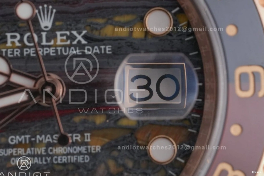 Sh3285 Tiger RG Oyster 126715 Master Iron GMT Edition ARF Bracelet CHNR on Dial Best II 0522